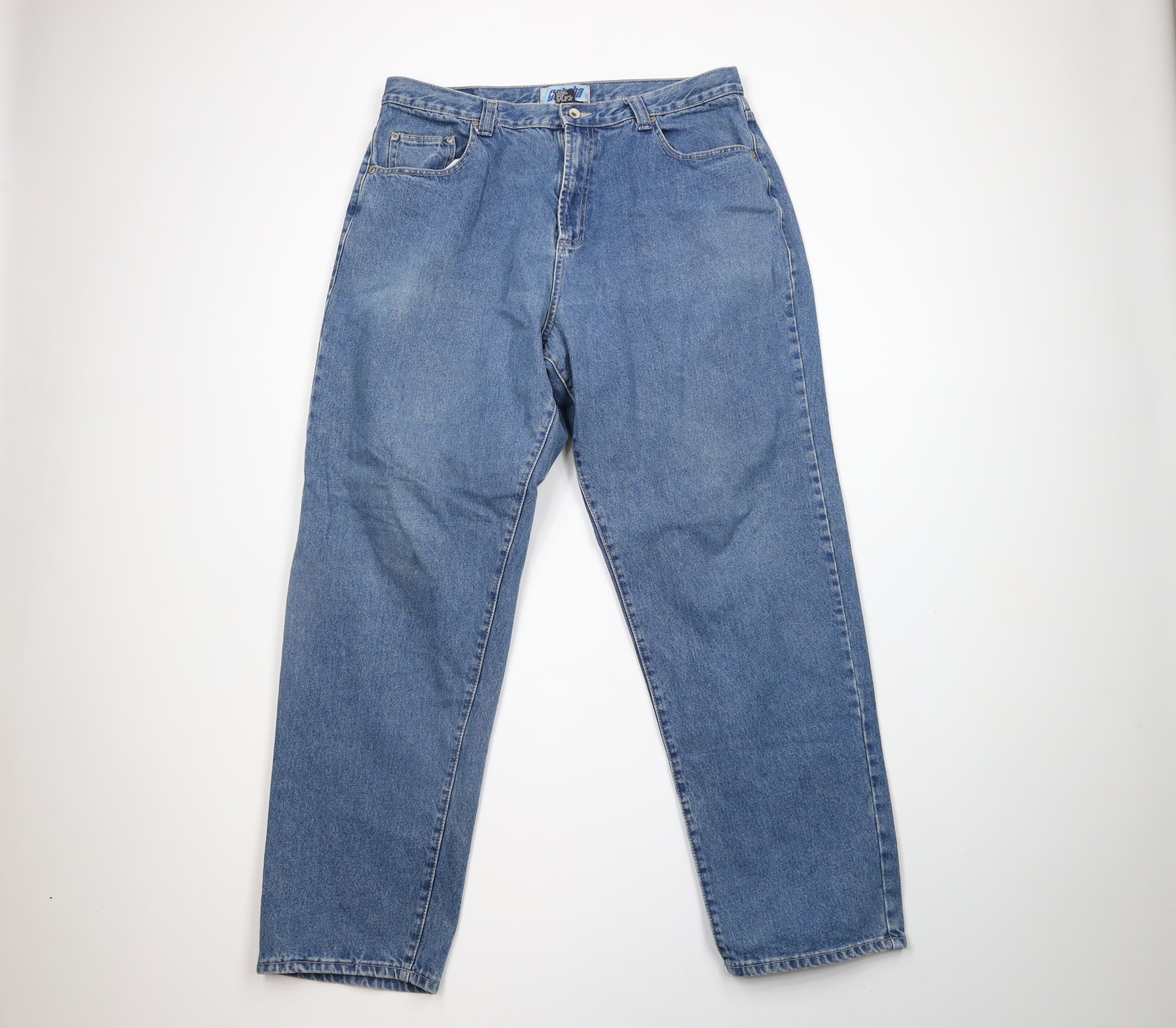 Gotcha × Vintage Vintage 90s Gotcha Surfing Fit Baggy Denim Jeans Blue Size US 36 / EU 52 - 1 Thumbnail