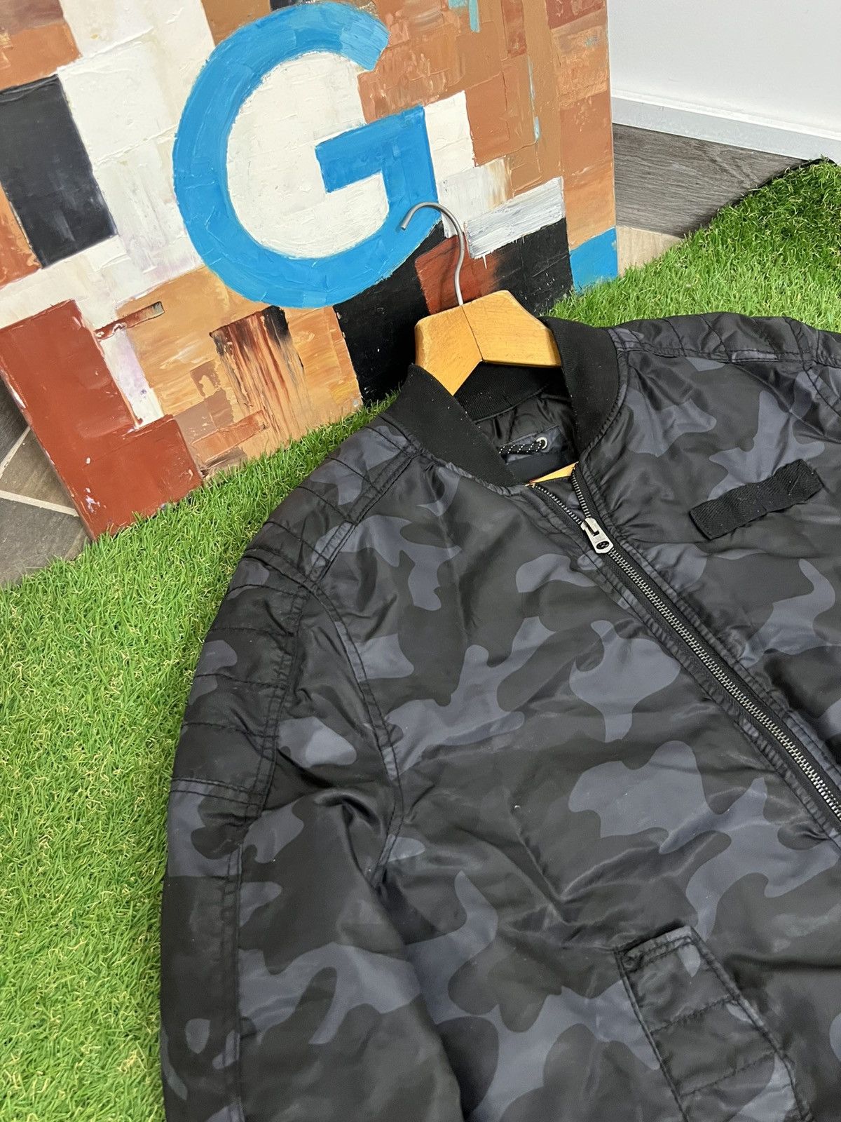 Southpole × Vintage CRAZY SOUTHPOLE CAMO BOMBER JACKET Size US M / EU 48-50 / 2 - 2 Thumbnail
