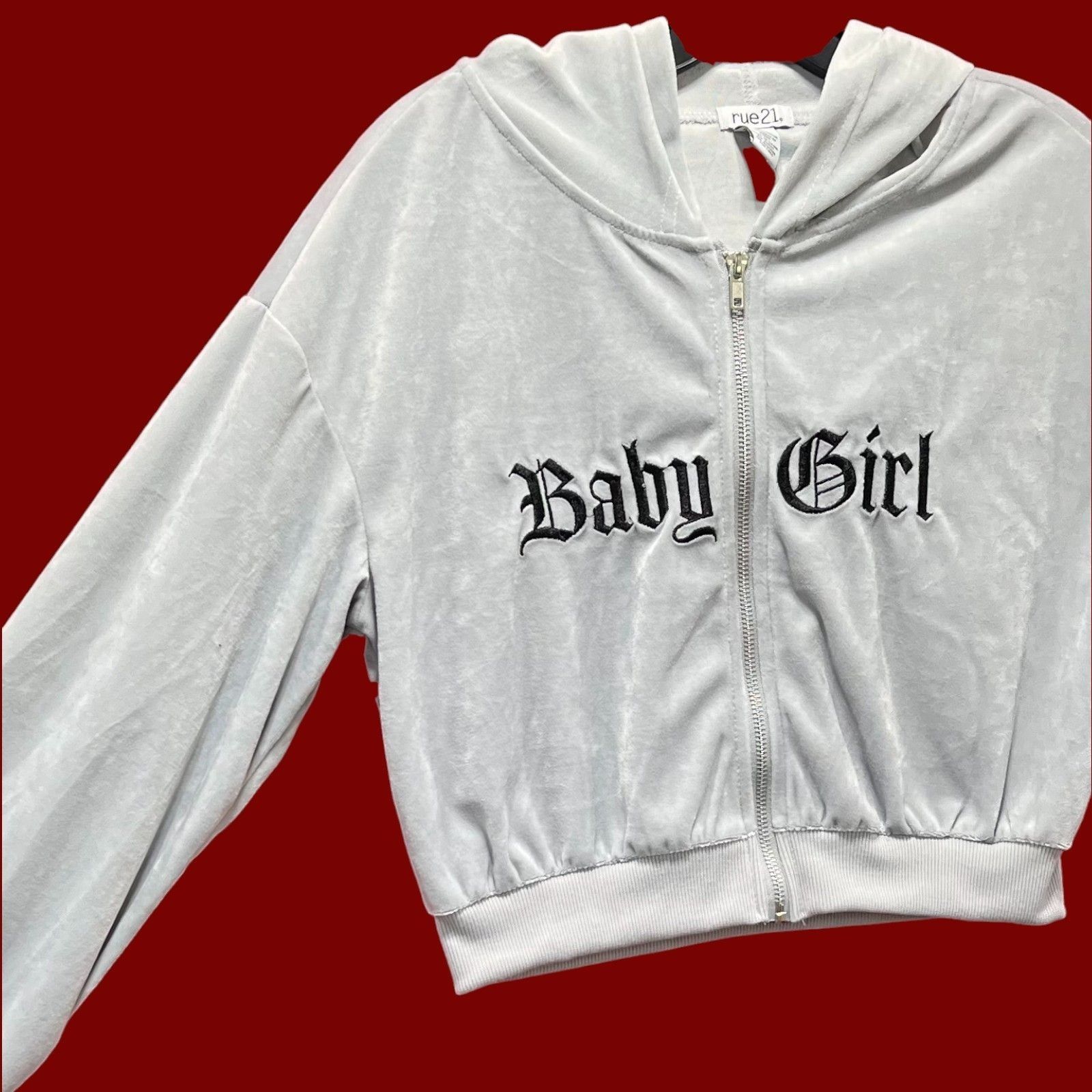 rue21 Rue 21 - Women's Long Sleeve Hooded Sweatshirt - Grey - Smal Size S / US 4 / IT 40 - 11 Thumbnail