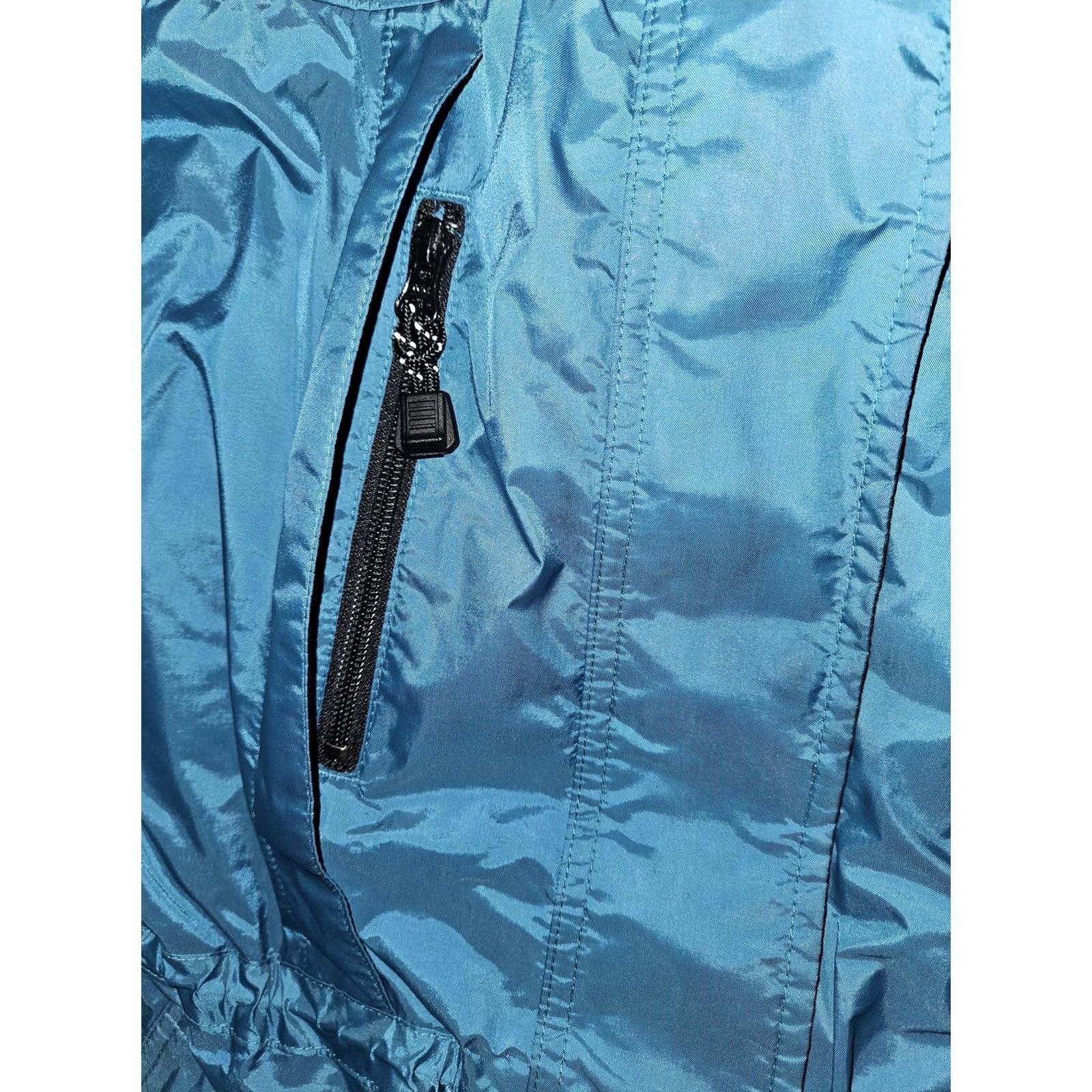 Eddie Bauer VINTAGE Eddie Bauer Jacket Womens XL Blue Gore Tex Hooded Parka Rain Coat 90s Size XL / US 12-14 / IT 48-50 - 7 Thumbnail