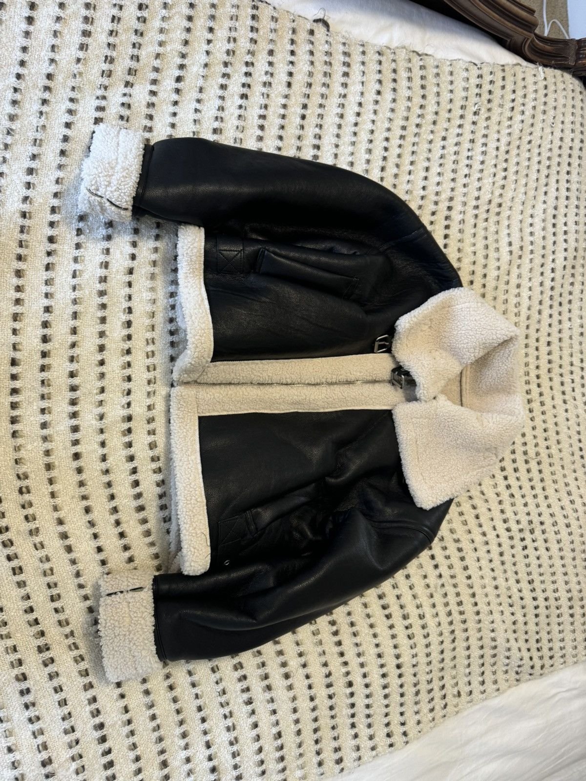 Vintage Leather and surpa jacket Size L / US 10 / IT 46 - 3 Thumbnail