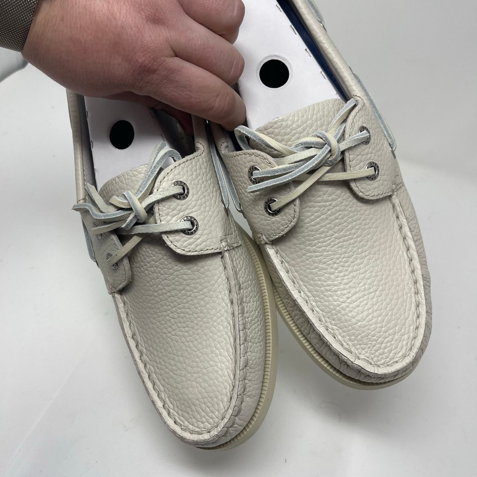 Sperry Sperry Authentic Original Ice white Leathef Boat Shoe 8.5 Size US 8.5 / EU 41-42 - 4 Thumbnail