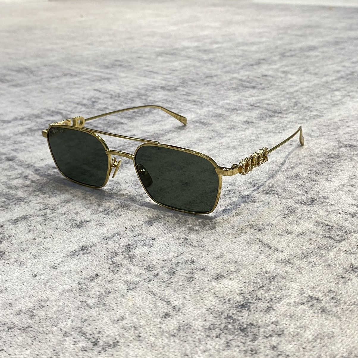 Gucci GUCCI GG1804S 001 GOLD GREY Size ONE SIZE - 1 Thumbnail