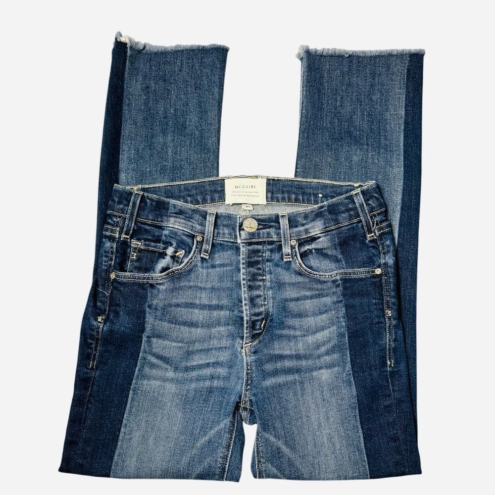 Other McGuire Denim Side Stripe Crop Raw Hem Jeans Size 27 Size 27" / US 4 / IT 40 - 3 Thumbnail