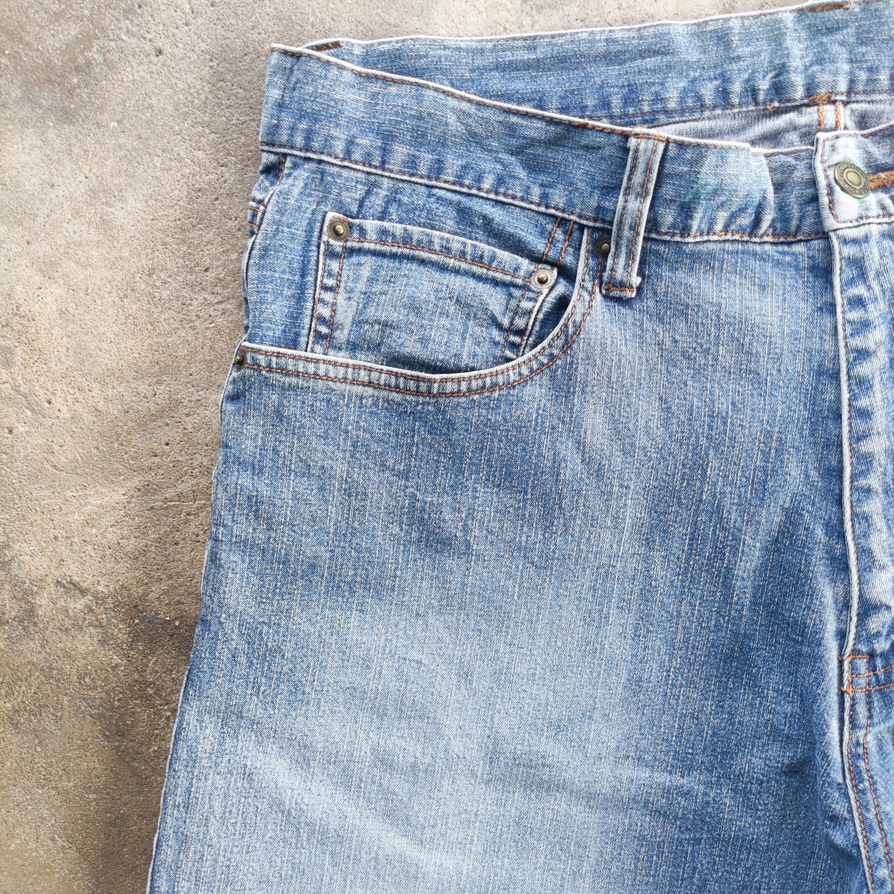 Japanese Brand Vintage Topvalu Brand Buggy Jeans Faded Ripped Pants Size US 37 - 5 Thumbnail