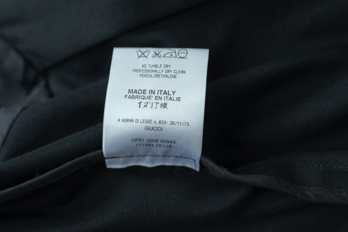 Gucci Gucci by Tom Ford SS2003 Runway Black Buckle Collar Jacket Size M / US 6-8 / IT 42-44 - 18 Thumbnail