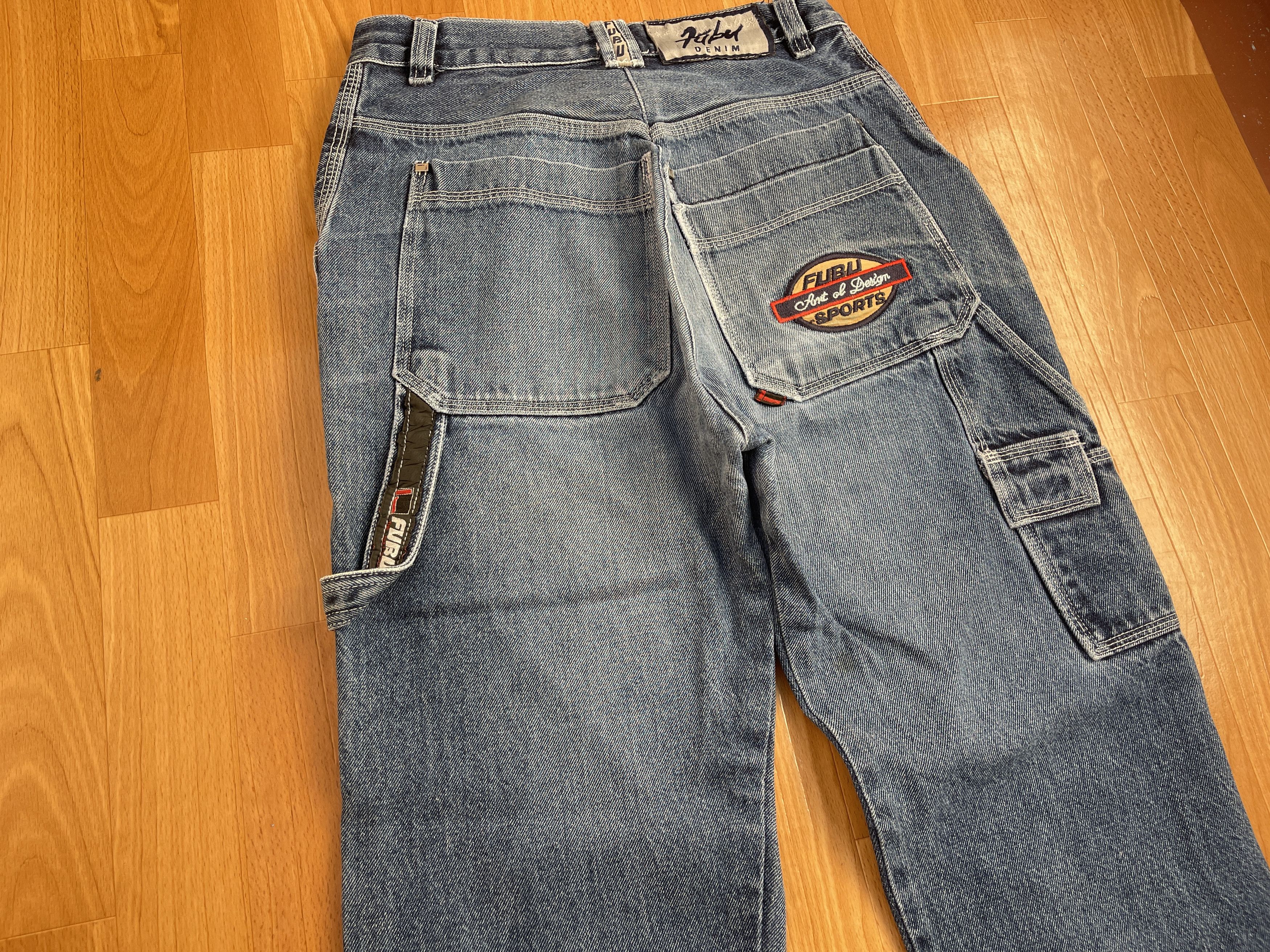 Fubu FUBU jeans, vintage baggy jeans, 90s hip hop skater Y2K 30 Size US 30 / EU 46 - 4 Thumbnail