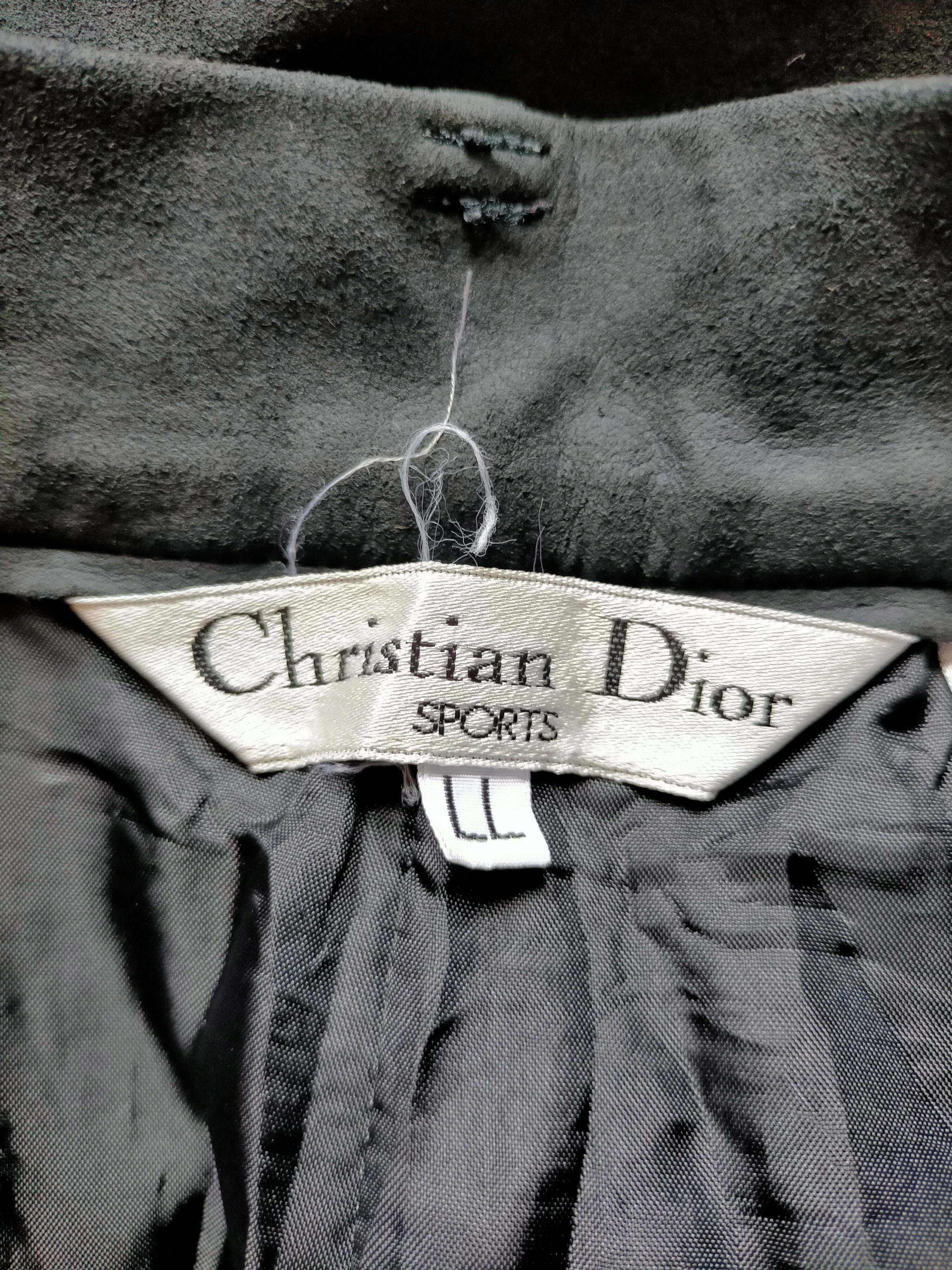 Christian Dior Monsieur Christian Dior Sport Moleskin Black Pants Size US 29 - 19 Thumbnail