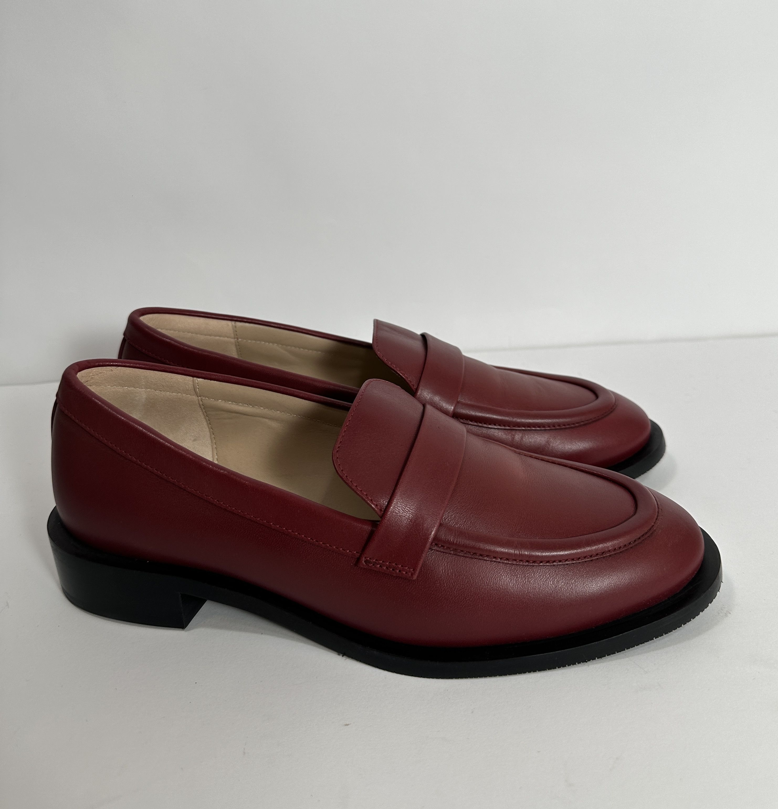 image of Stuart Weitzman Burgundy Loafer, Women's (Size 7.5)