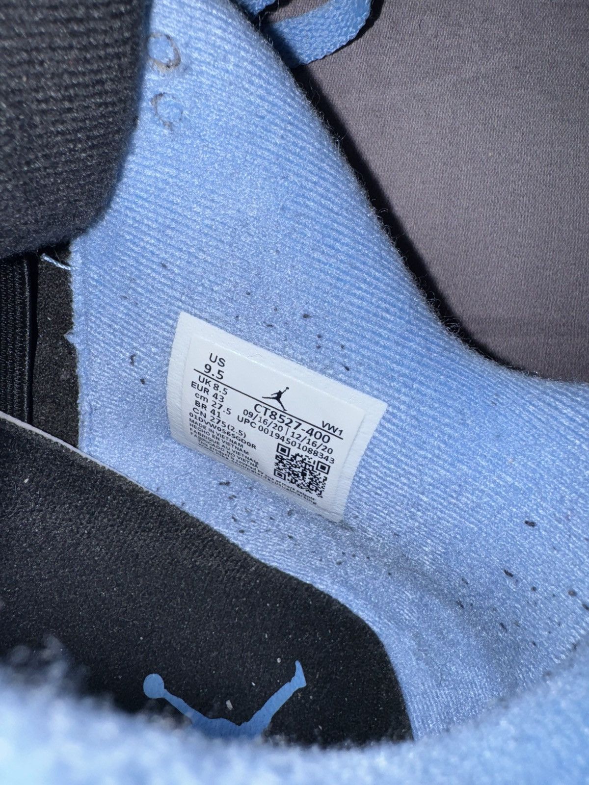 Jordan Brand Air Jordan 4 Retro University Blue Size US 9.5 / EU 42-43 - 5 Thumbnail