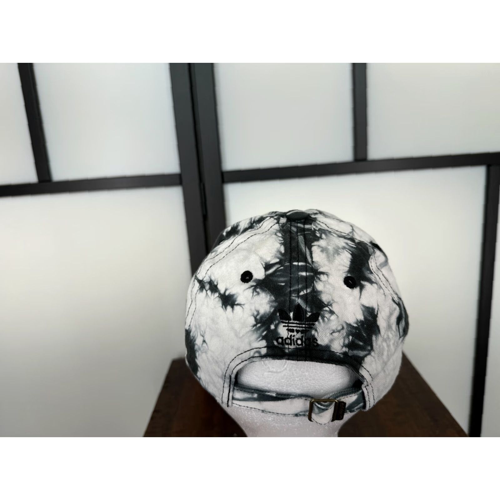 Adidas Adidas Hat Cap Strap Back Womens One Size White Black Tie Dye 100% Cotton Twill Shirt Snapback Womens Beach Aloha Logo Adjustable Size ONE SIZE - 6 Thumbnail