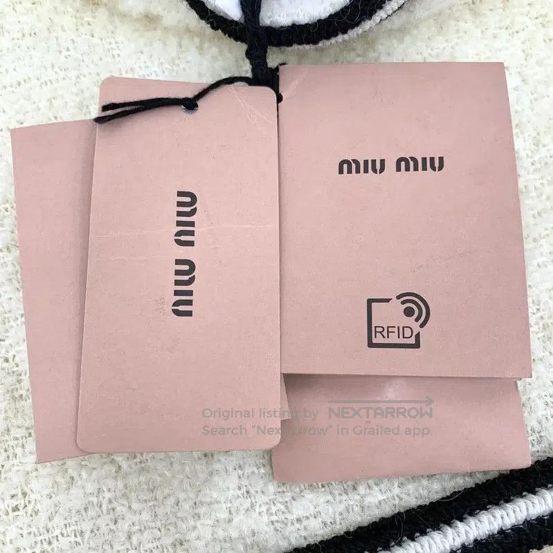 Miu Miu Miu Miu Beige Wool Mini Skirt . Size 23" - 8 Thumbnail