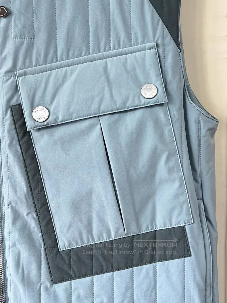 Hermes Hermes Patchwork zipper V-neck vest Size US S / EU 44-46 / 1 - 5 Thumbnail