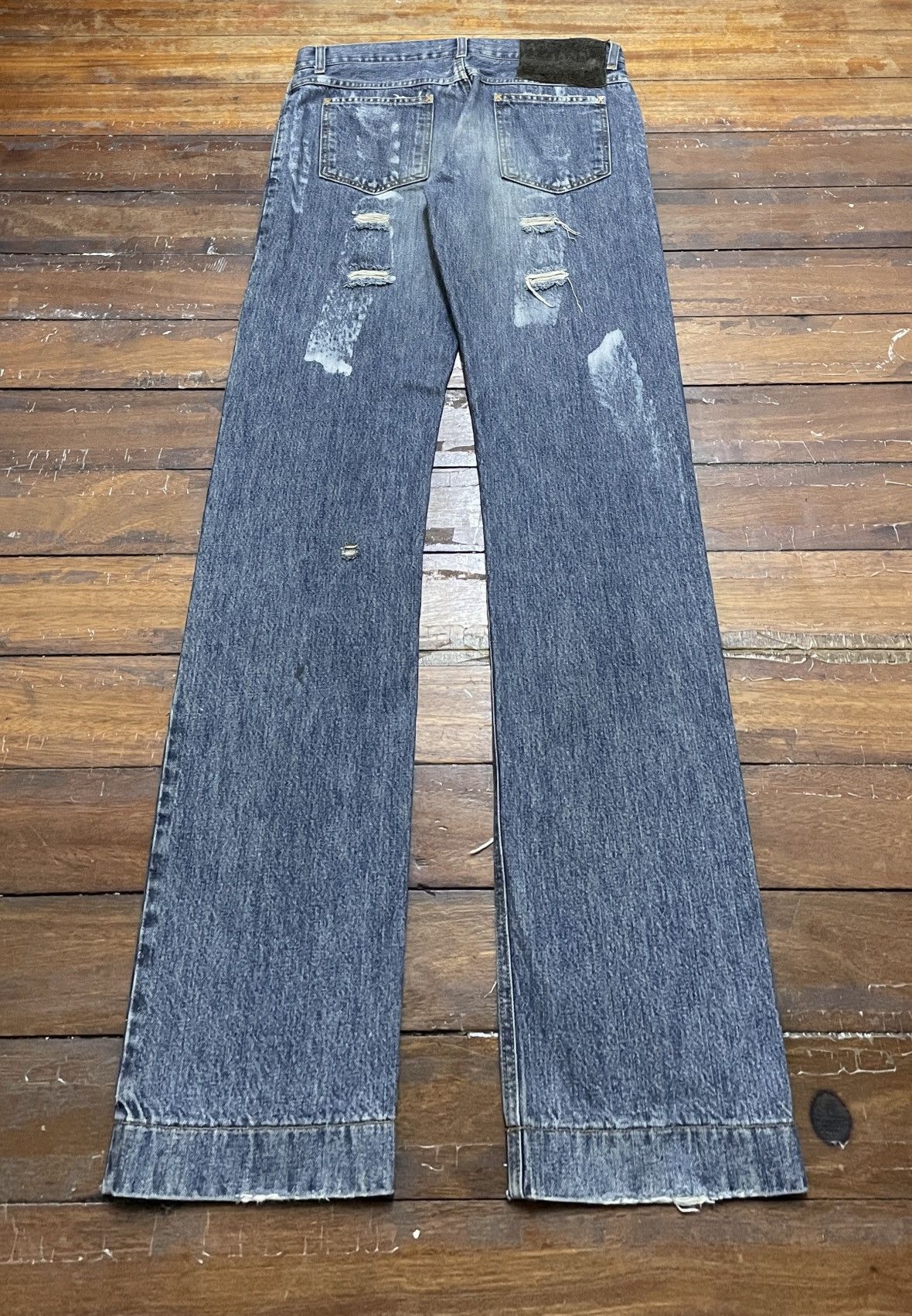 Dolce & Gabbana Very Rare Vintage Brand Dolce Gabbana Distressed Jeans 1990s Size US 35 - 2 Thumbnail
