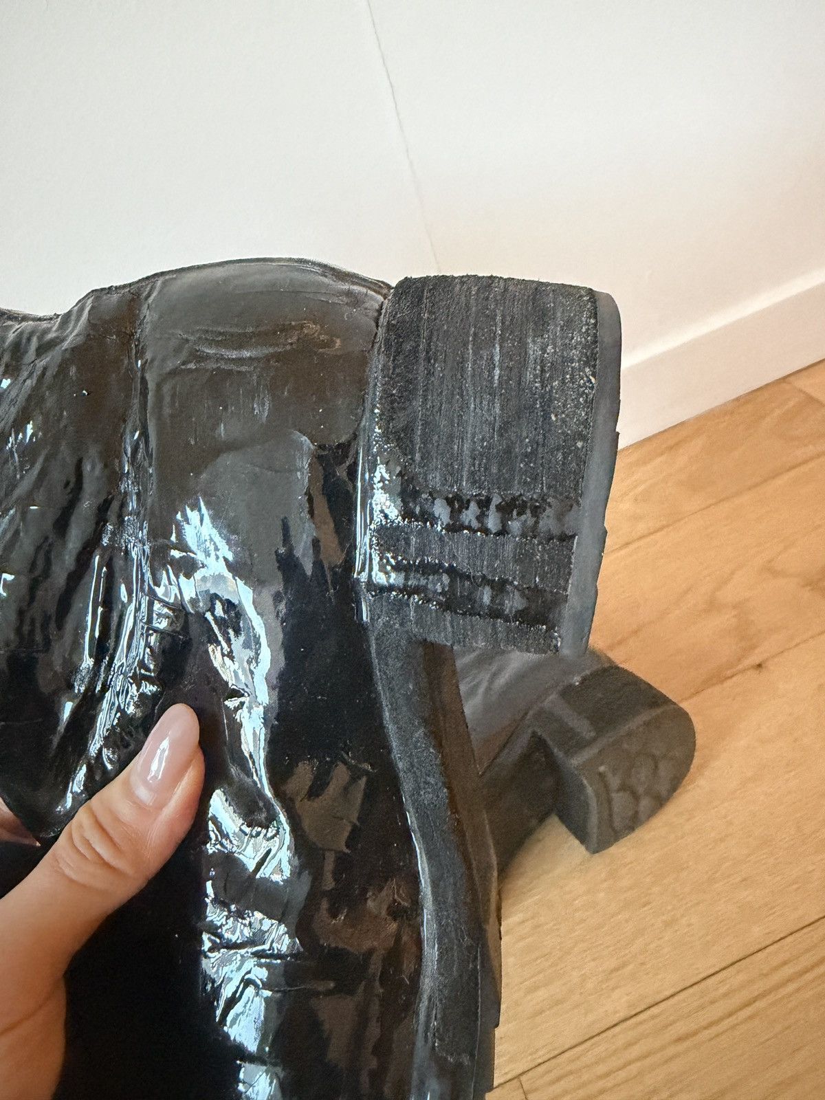 Guidi Guidi Latex PL2 LTXB Black Zipped Boot Size US 7 / IT 37 - 3 Thumbnail