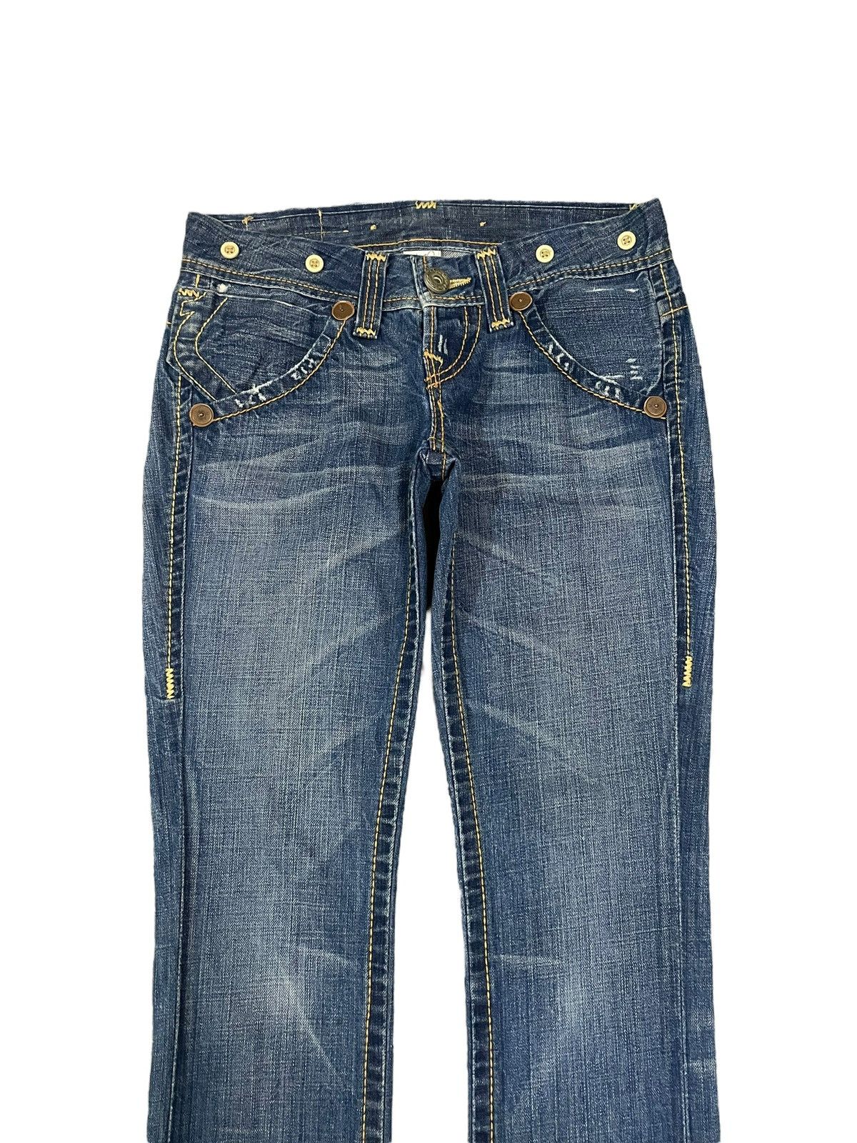 True Religion Vintage True Religion Women’s Denim Slim Straight Cut Jeans Size 31" - 3 Thumbnail