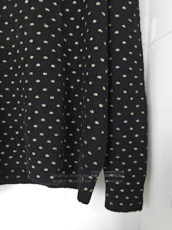 Dior Dior Black Wool Polka Dot Long Sleeve Sweater . Size XXS / US 00 / IT 34 - 6 Thumbnail
