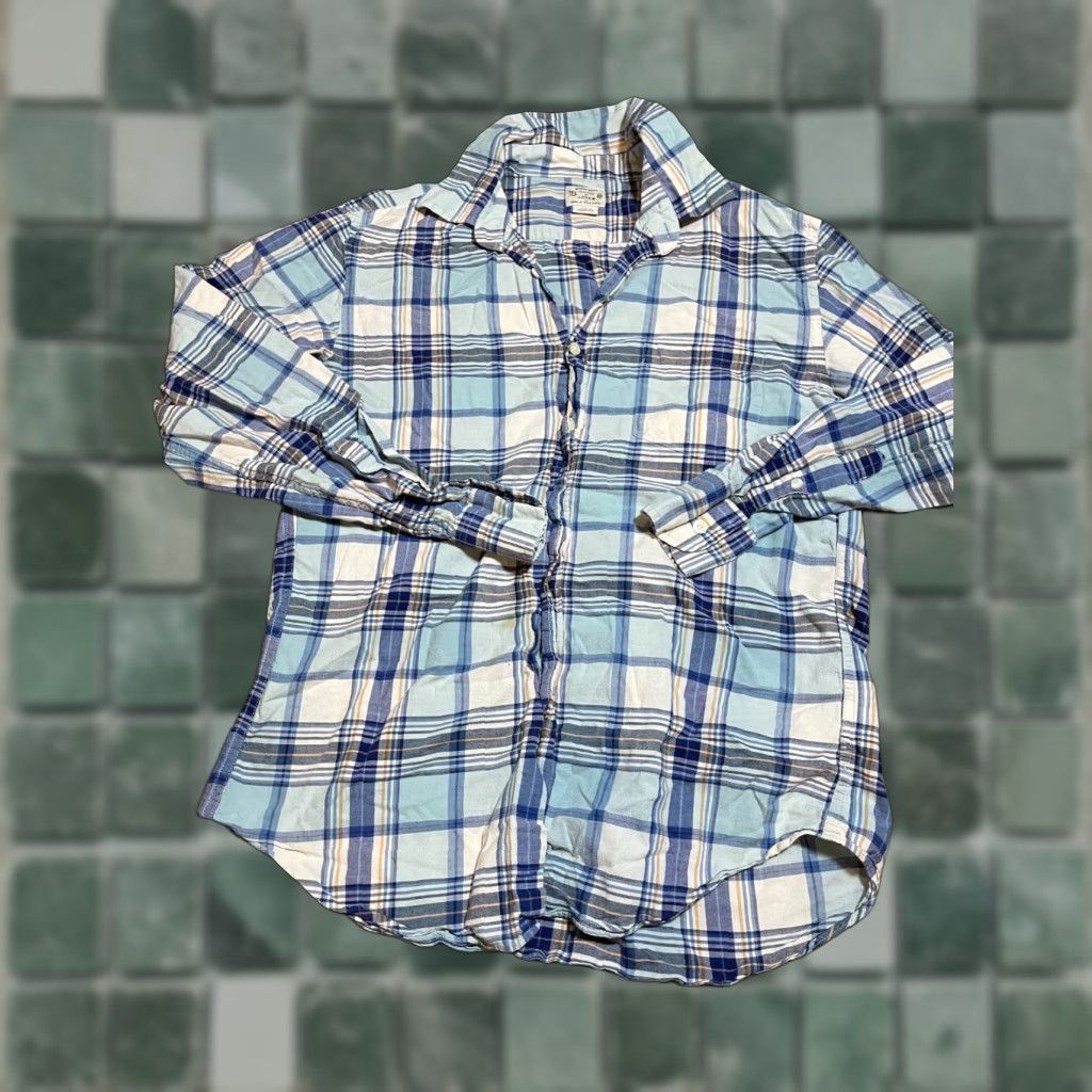 J.Crew J.CREW Button-Up Shirt Men M Long Sleeve Plaid Blue Multicolor Size US M / EU 48-50 / 2 - 1 Thumbnail