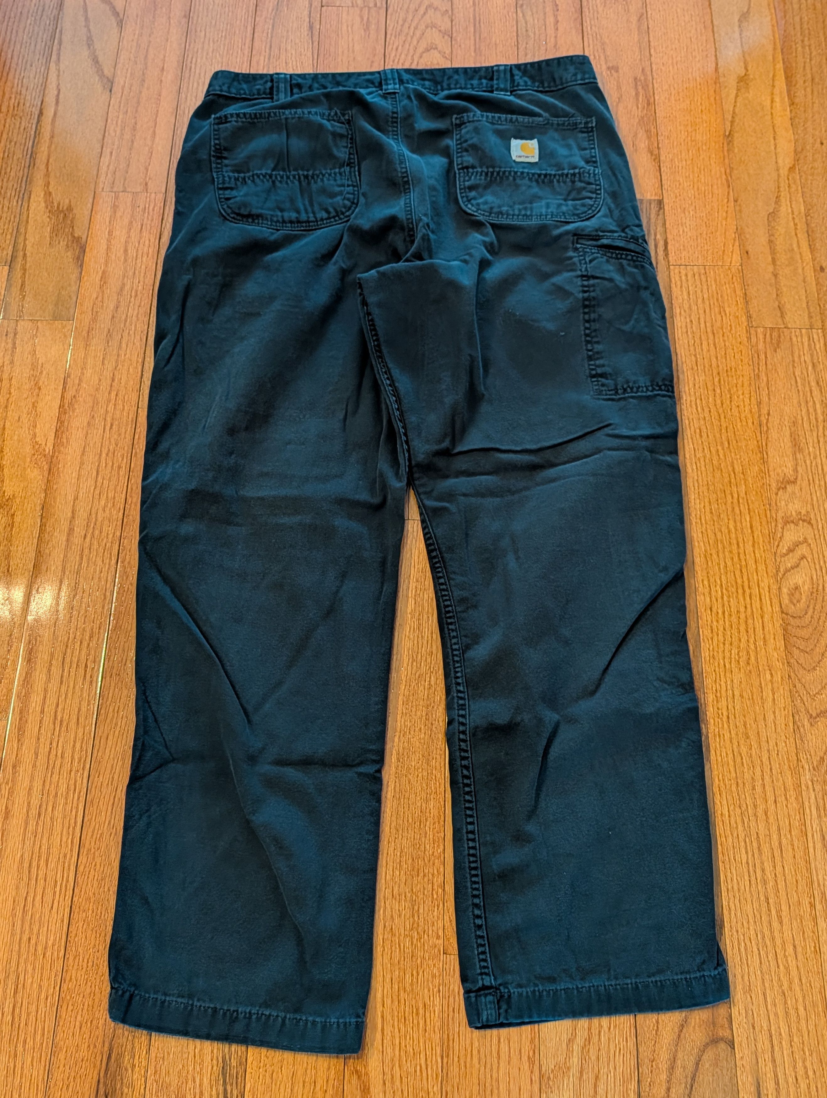 Carhartt Vtg Carhartt Relaxed Fit Work Pants Black 38x32 (M: 39x31) Size US 38 / EU 54 - 1 Thumbnail