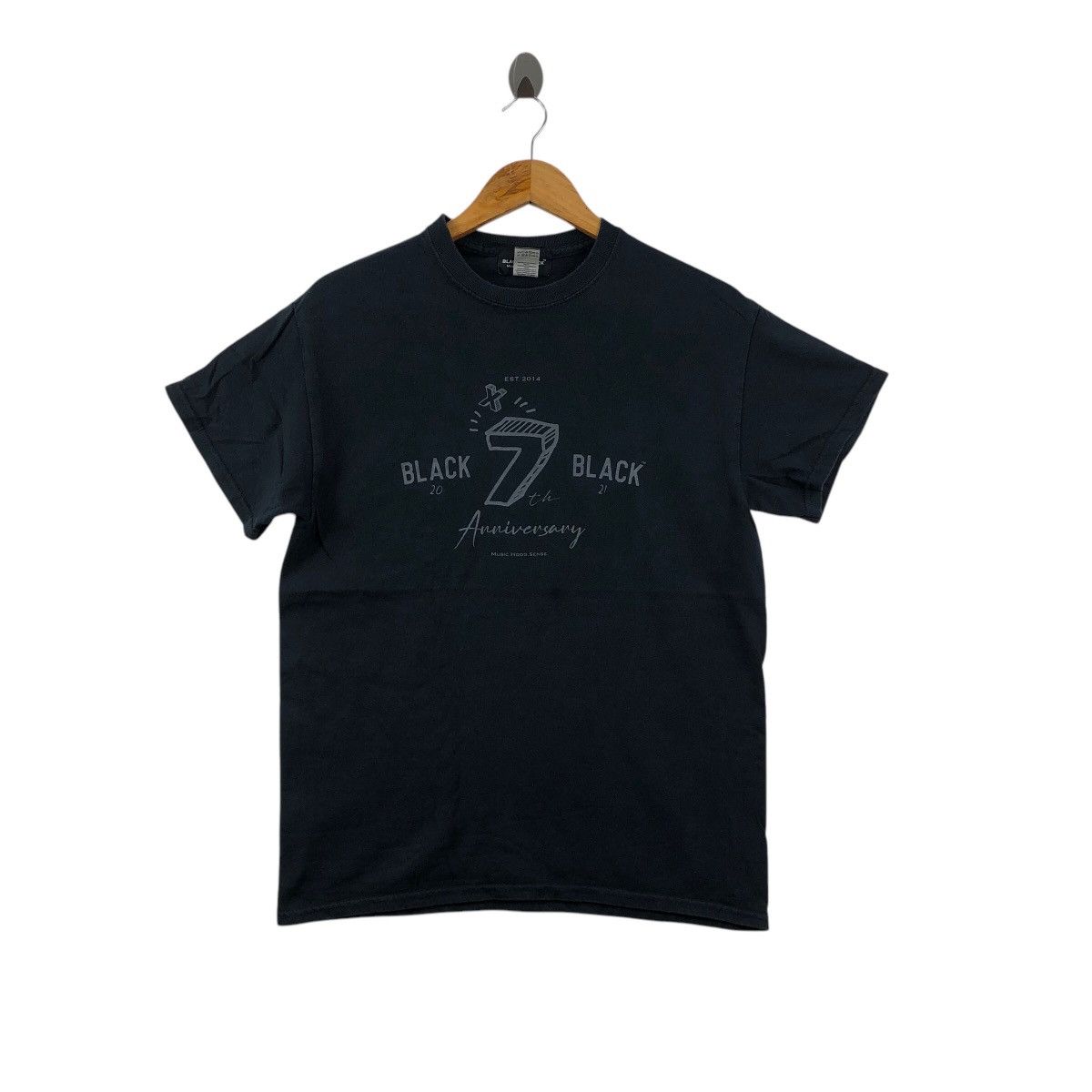 Japanese Brand Black x Black Music Hood Sense Tee Shirt 7 Anniversary Size US M / EU 48-50 / 2 - 1 Thumbnail