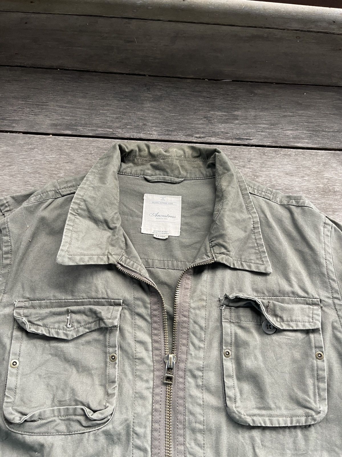 Japanese Brand × Vintage ANCESTRESS NORTH SEA FULLZIPPER JACKET Size US XL / EU 56 / 4 - 6 Thumbnail