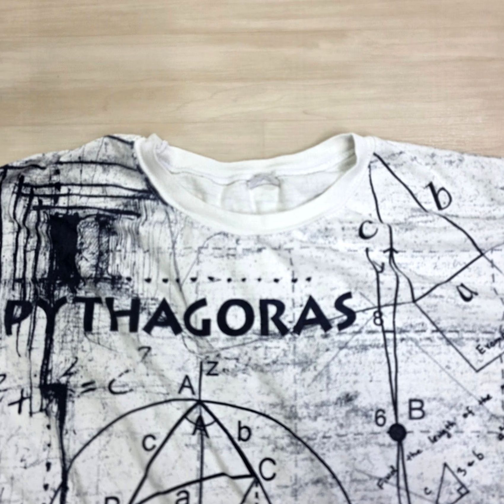 Gloverall Vintage Pythagoras All Over Print Shirt Math Science Greek Philosopher Small Shirt Mens Size US S / EU 44-46 / 1 - 5 Thumbnail