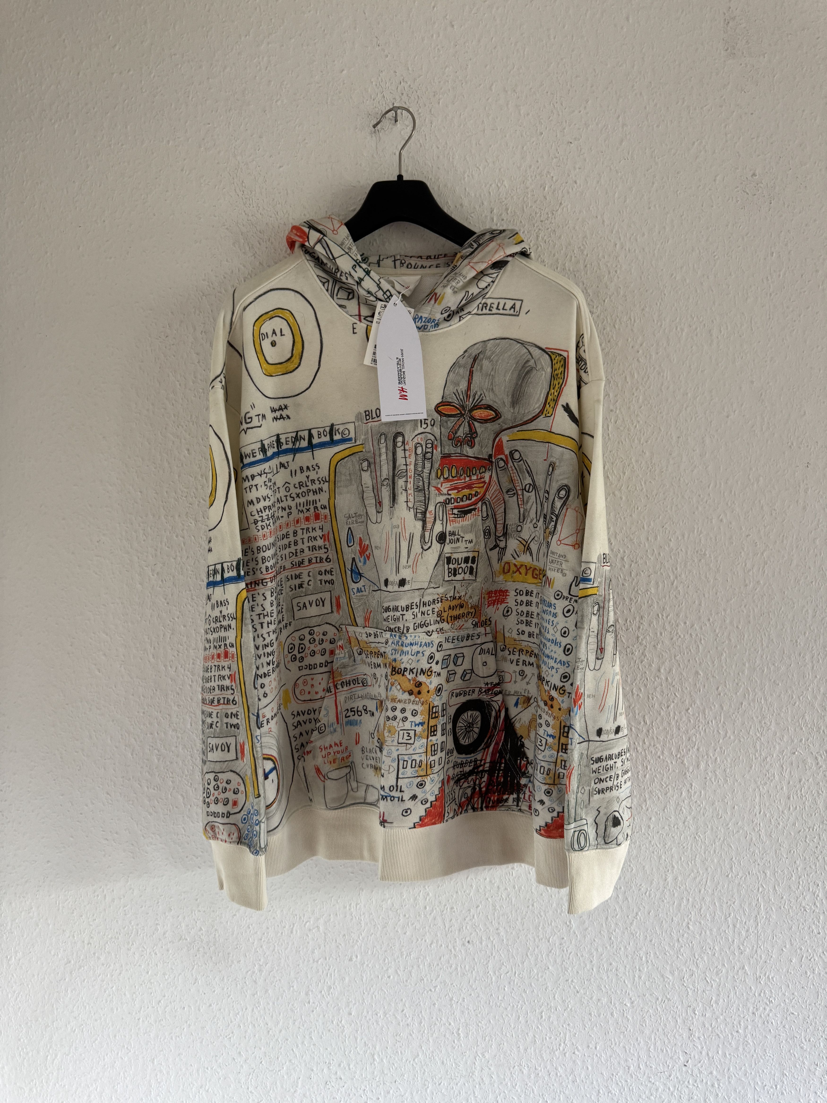 H&M × Jean-Michel Basquiat × Who Decides War Hysteric Graffiti Hoodie Size US XL / EU 56 / 4 - 1 Thumbnail
