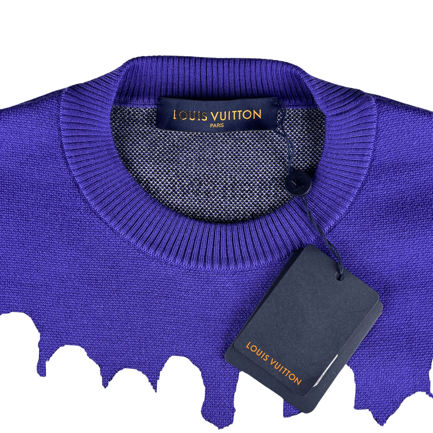 Louis Vuitton Louis Vuitton Purple Studio Jacquard Knit Sweater Size US XL / EU 56 / 4 - 6 Thumbnail