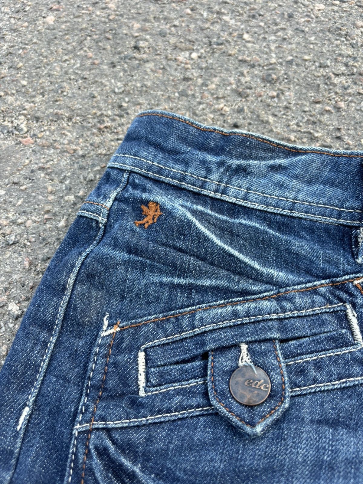 Japanese Brand × Vintage Vintage Y2k Denim cargo mini skirt Size 25" / US 0 / IT 36 - 4 Thumbnail