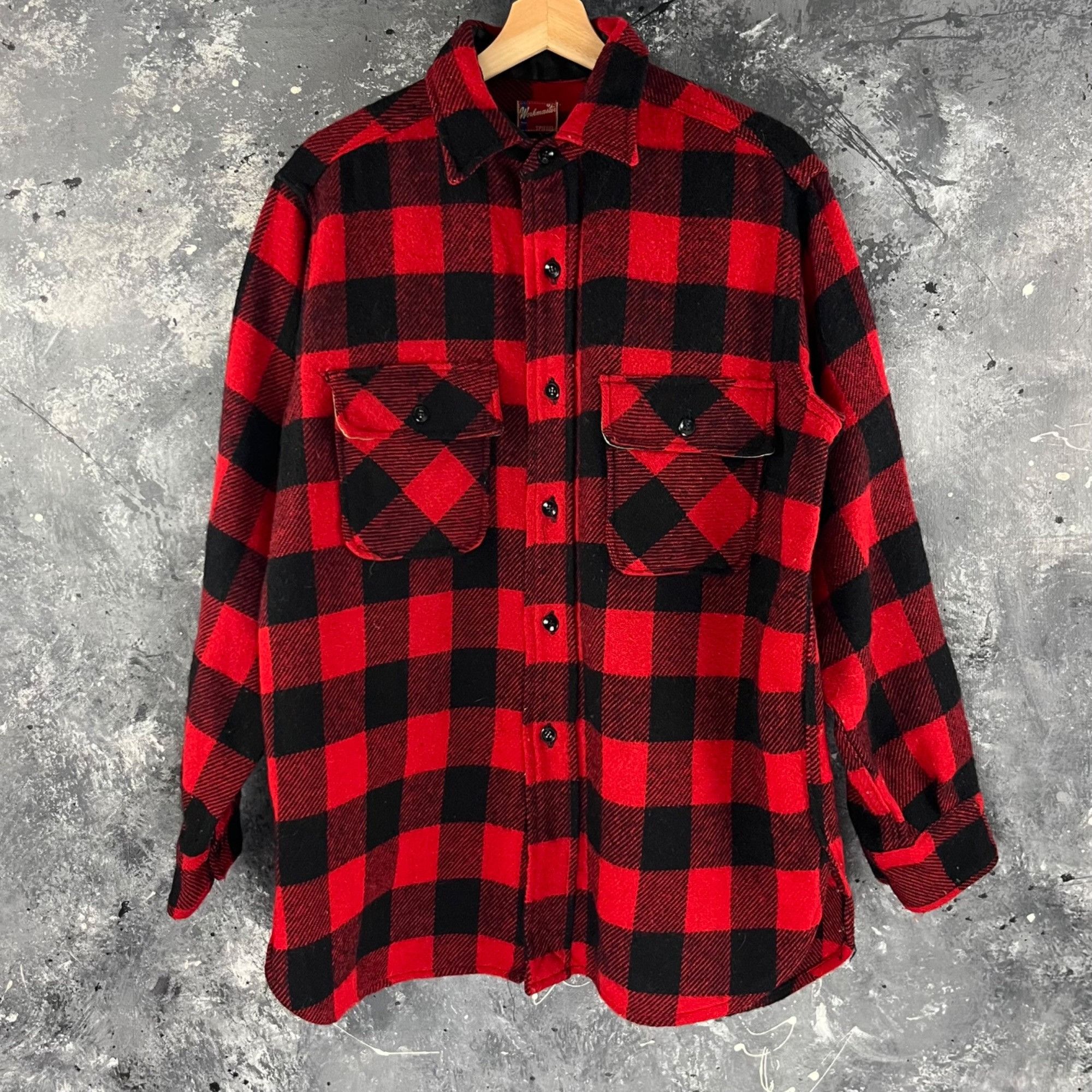 Vintage Vintage 60’s Workmaster wool shirt Size US L / EU 52-54 / 3 - 1 Thumbnail