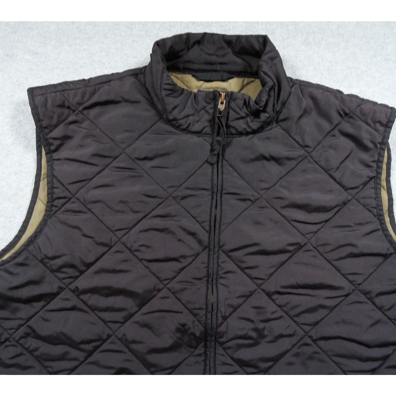 J.Crew JCrew Vest Mens XL Black Quilted Jacket Full Zip Outdoors Outerwear Adult Size US XL / EU 56 / 4 - 2 Thumbnail
