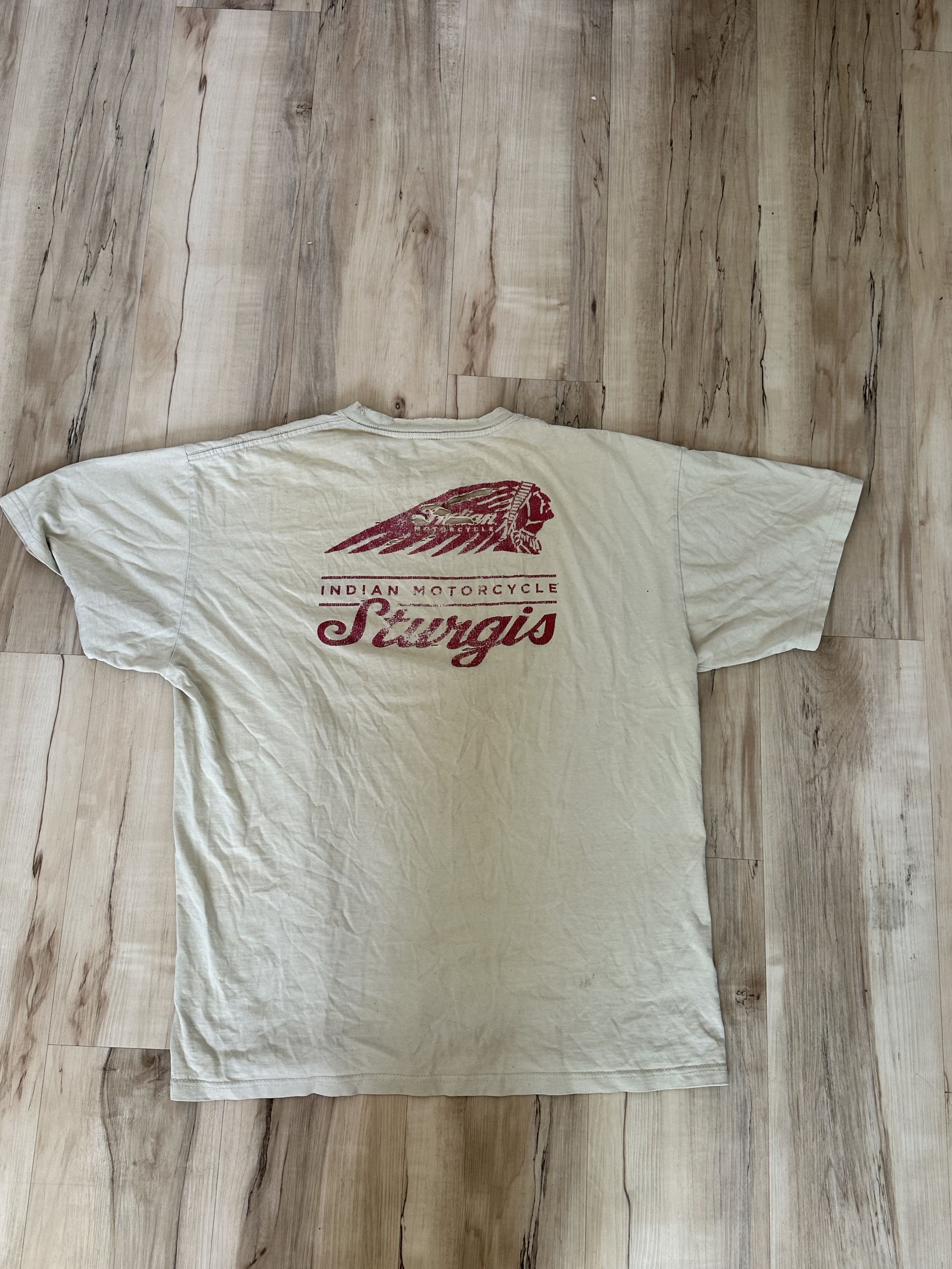 Indian Motorcycle Vintage Distressed Indian Motorcycle Sturgis T-Shirt Size XL Size US XL / EU 56 / 4 - 5 Thumbnail