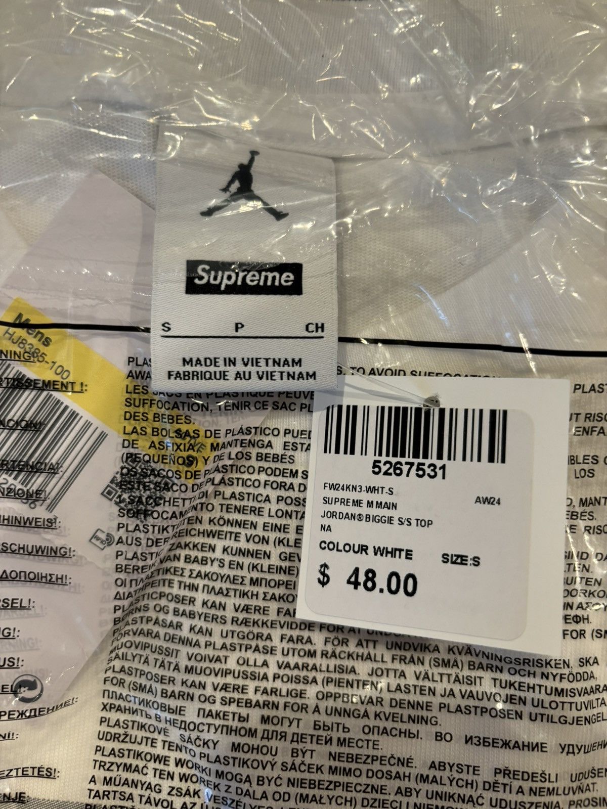 Jordan Brand Supreme Jordan brand biggie smalls notorious big Size US S / EU 44-46 / 1 - 2 Thumbnail