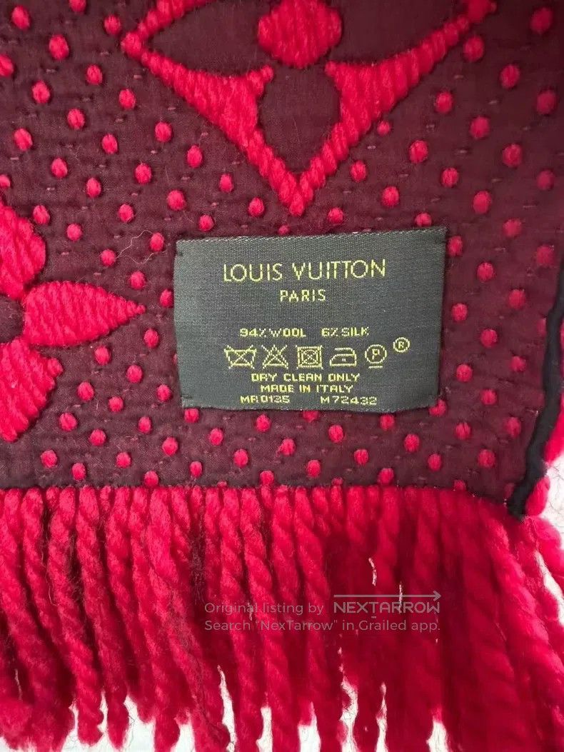 Louis Vuitton Louis Vuitton Fully printed double-sided red scarf Size ONE SIZE - 3 Thumbnail