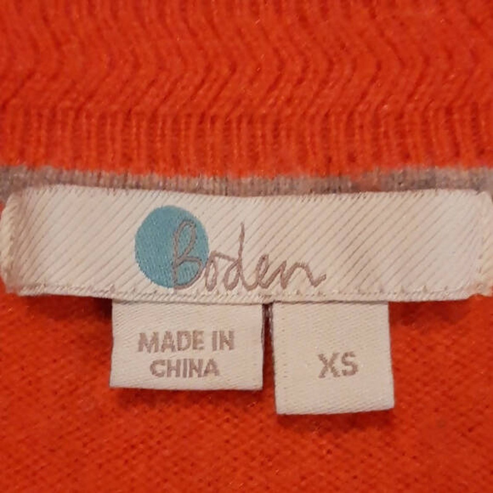 Boden Boden Long Sleeve V-Neck Cashmere Sweater - Orange Size XS / US 0-2 / IT 36-38 - 4 Thumbnail