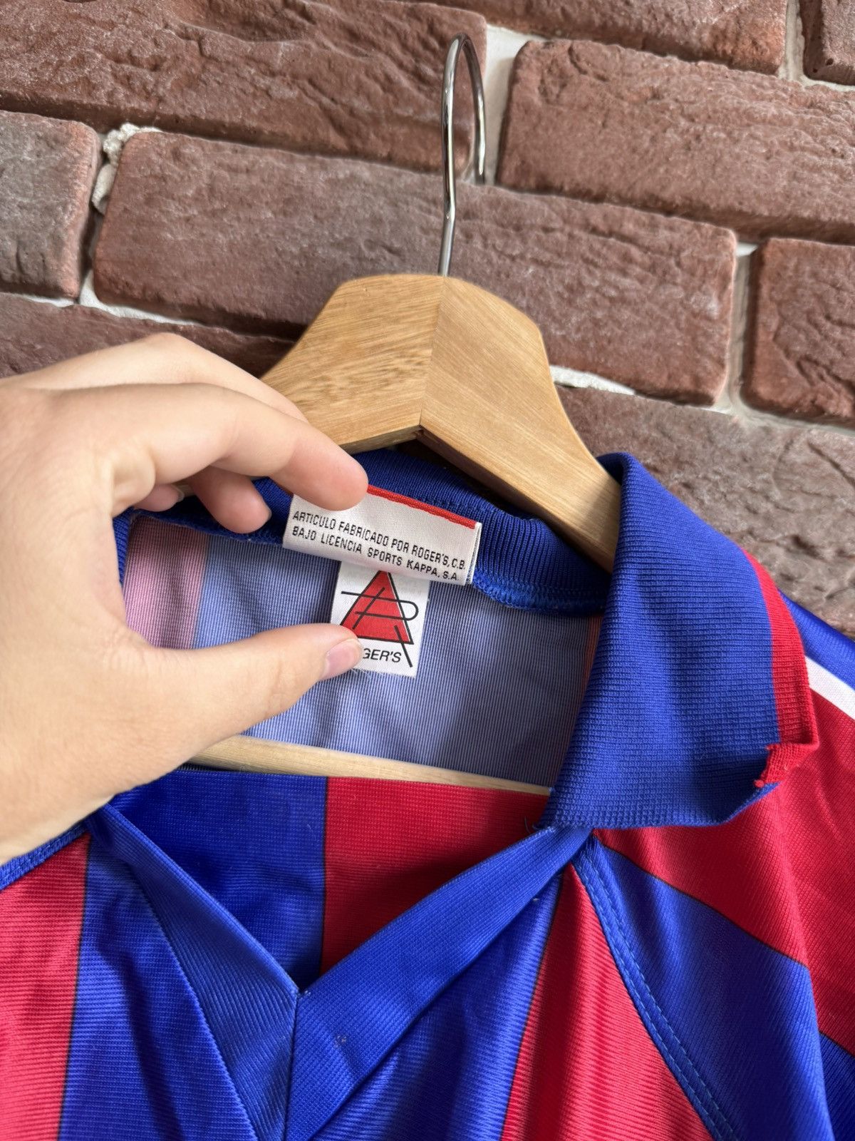 Vintage Rare Vintage FC Barcelona Roger’s Kappa Soccer Jersey Size US XL / EU 56 / 4 - 6 Thumbnail