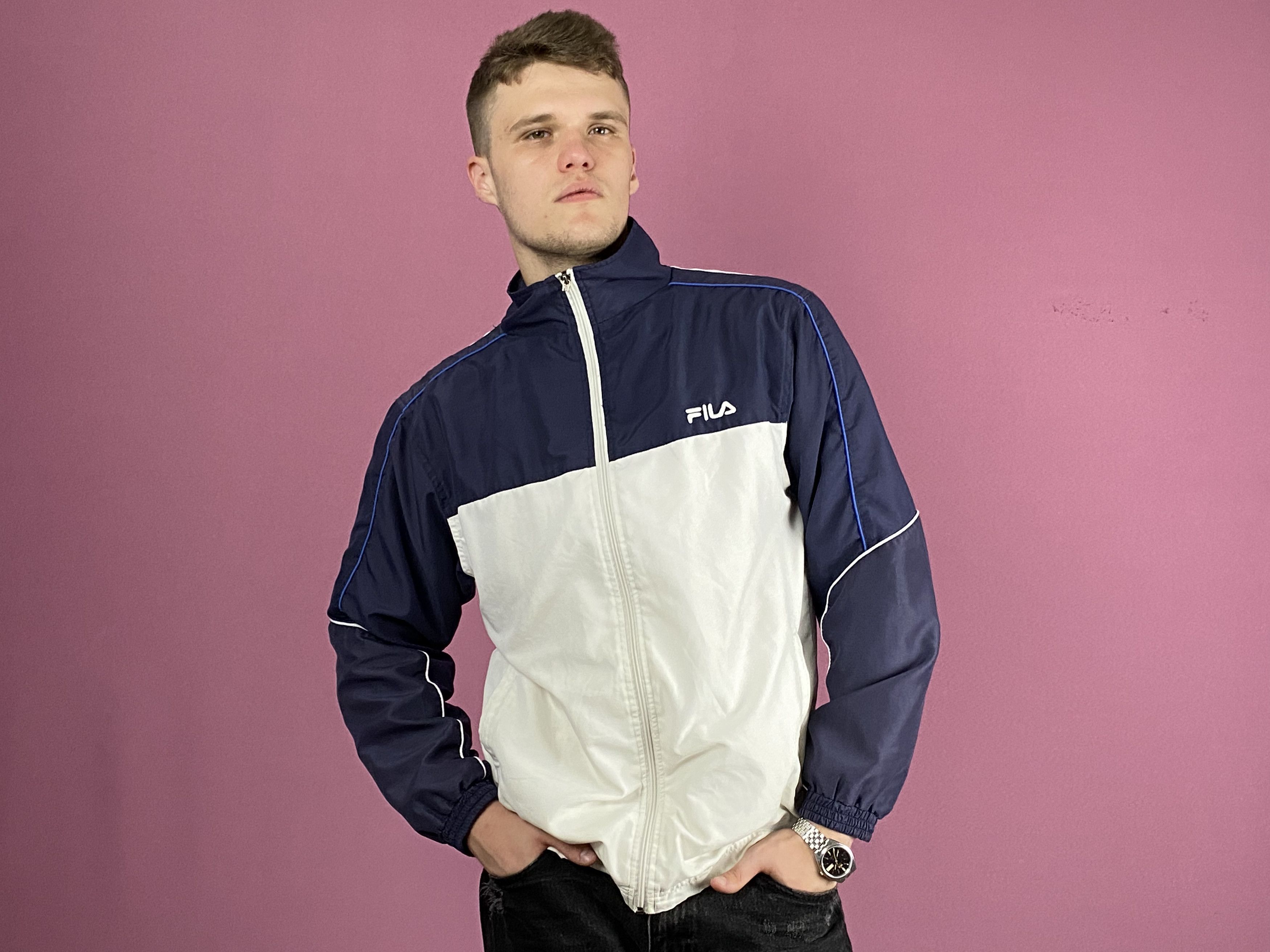 Fila × Vintage Fila Vintage Men's Windbreaker Jacket - M Size US M / EU 48-50 / 2 - 4 Thumbnail