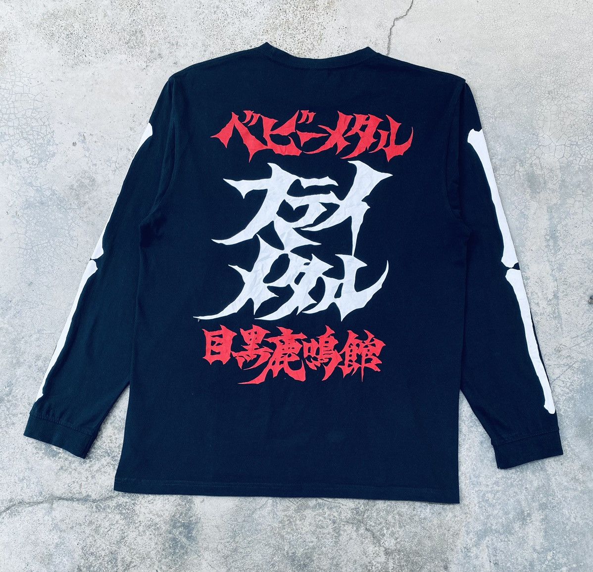 Band Tees Vintage BabyMetal Skeleton Band Long Sleeve Size US XL / EU 56 / 4 - 2 Thumbnail