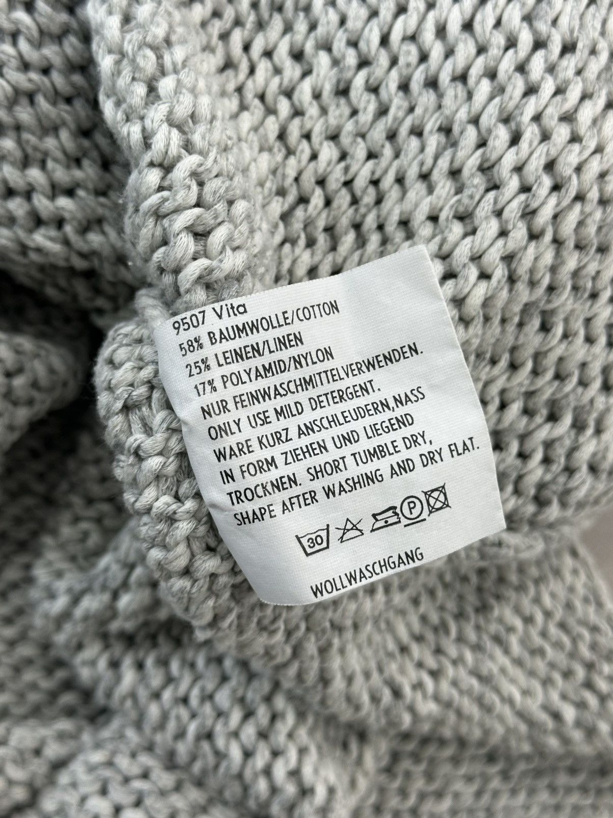 Annette Gortz Annette Gortz Large Knit Grey 3/4 Sleeves Relaxed Sweater Size XL / US 12-14 / IT 48-50 - 14 Thumbnail