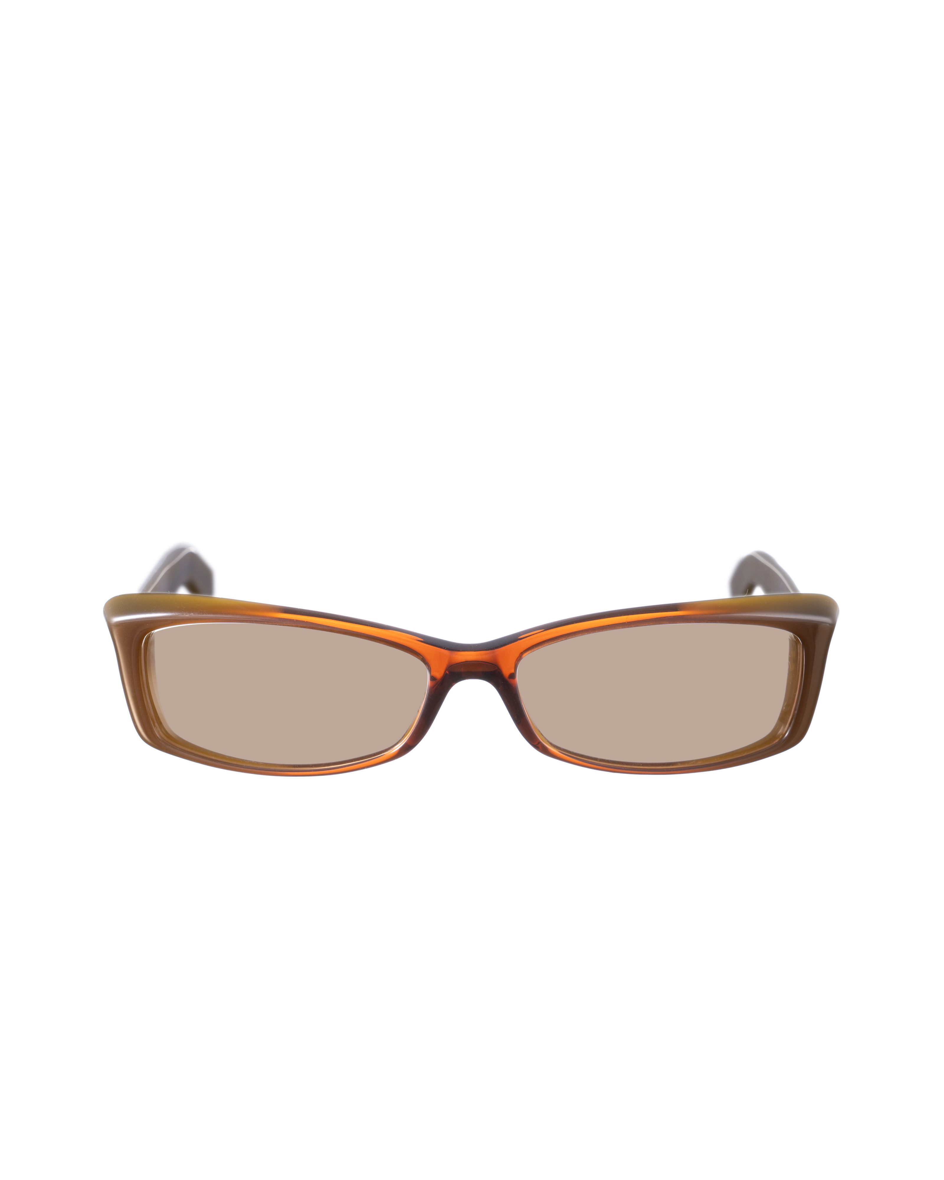 Saint Laurent Paris Yves Saint Laurent 00s Brown Plastic Transparent Sunglasses Size ONE SIZE - 2 Thumbnail