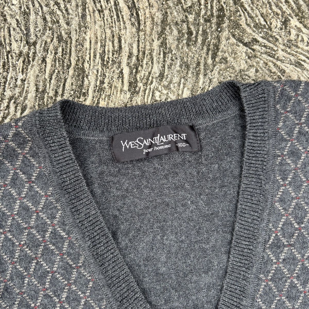 Yves Saint Laurent Vintage Yves Saint Laurent knit vest Size US L / EU 52-54 / 3 - 5 Thumbnail