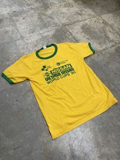 BRAZIL RINGER LOGO T-SHIRT, BLONDED