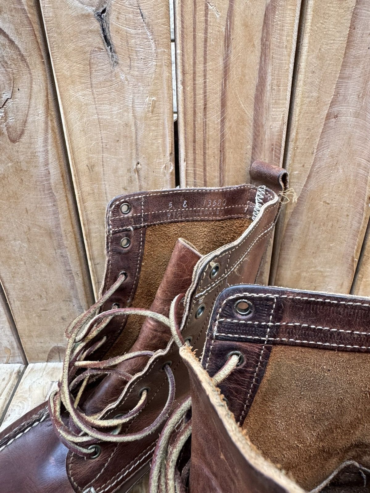 Red Wing Red Wing For J.Crew brown wabasha leather boots US 5 E UK 4 Size US 5 / EU 37 - 15 Thumbnail