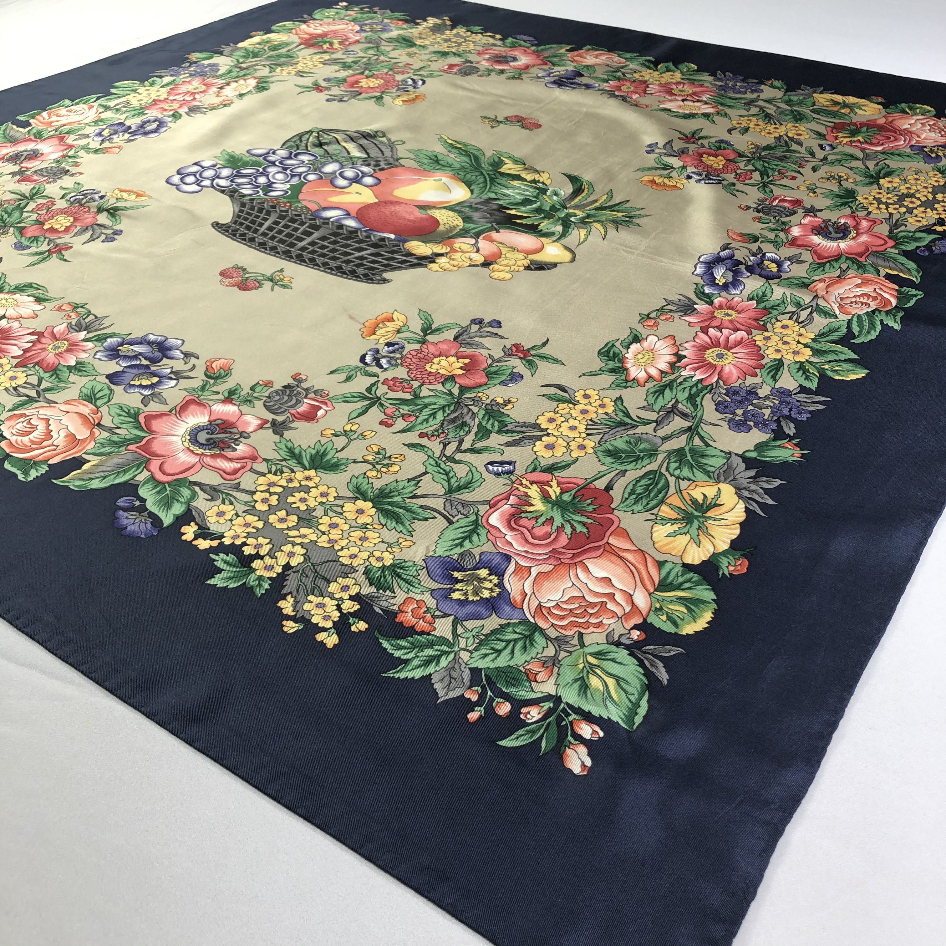 Vintage Vintage Silk Scarf Size ONE SIZE - 3 Thumbnail