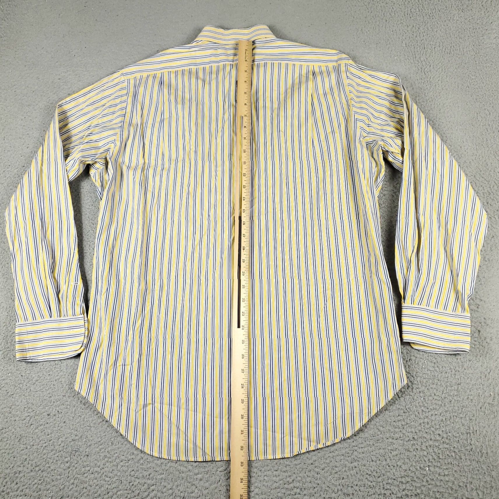 Ralph Lauren Ralph Lauren Shirt Mens Large Yellow Striped Casual Button Up Long Sleeve Size US L / EU 52-54 / 3 - 3 Thumbnail