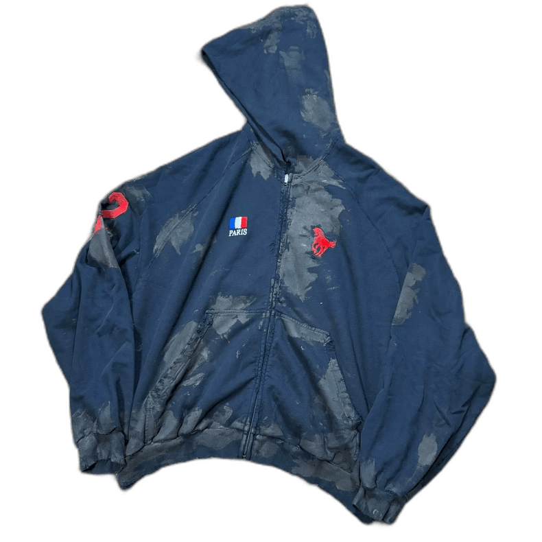 Balenciaga Balenciaga 22FW Mud-Dye Horse Hoodie Size US S / EU 44-46 / 1 - 1 Thumbnail