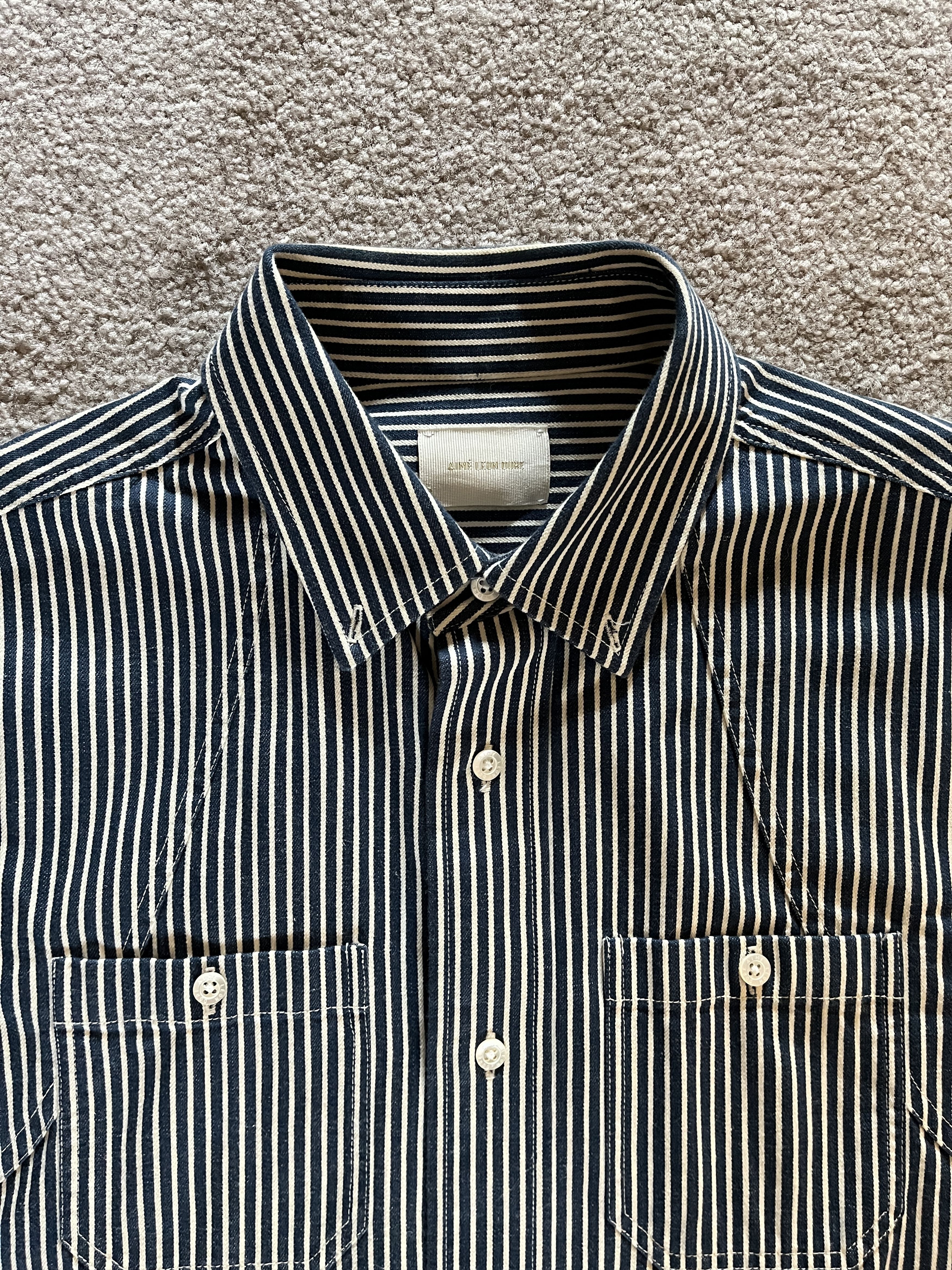 Aime Leon Dore RARE SS21 Workman Shirt - Hickory Stripe Size US S / EU 44-46 / 1 - 6 Thumbnail