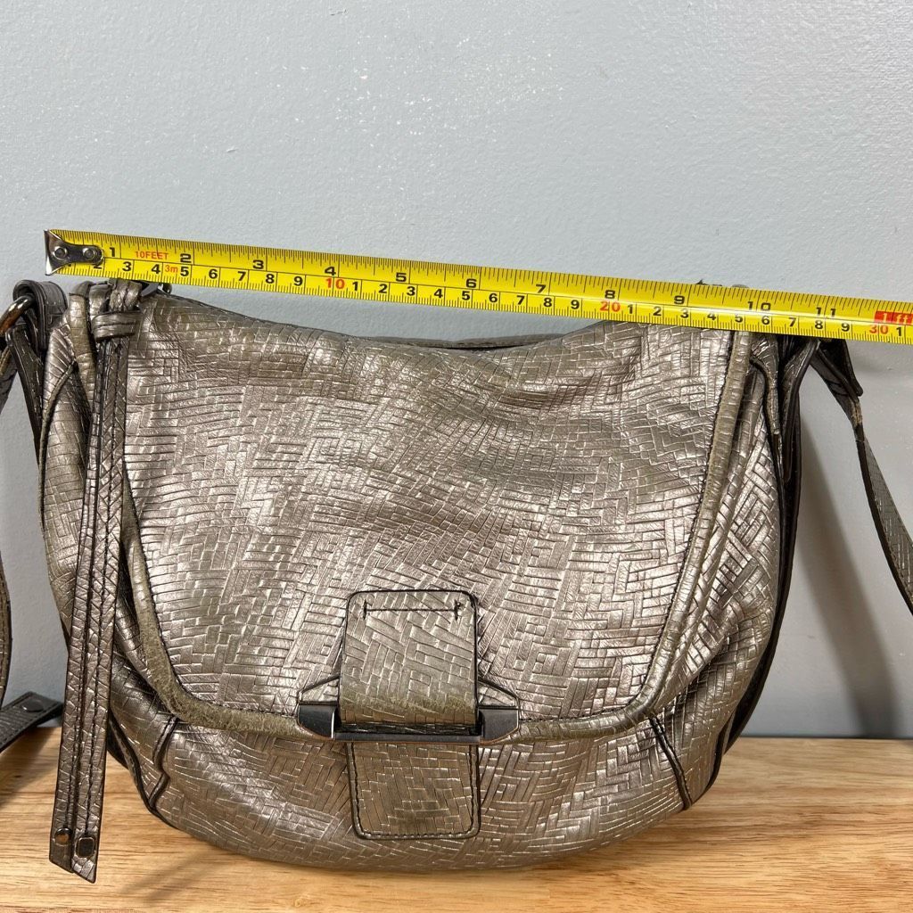 Other Kooba, “Gary” Crossbody Purse in Gunmetal Silver Faux Weave Women’s Bag Size ONE SIZE - 12 Thumbnail