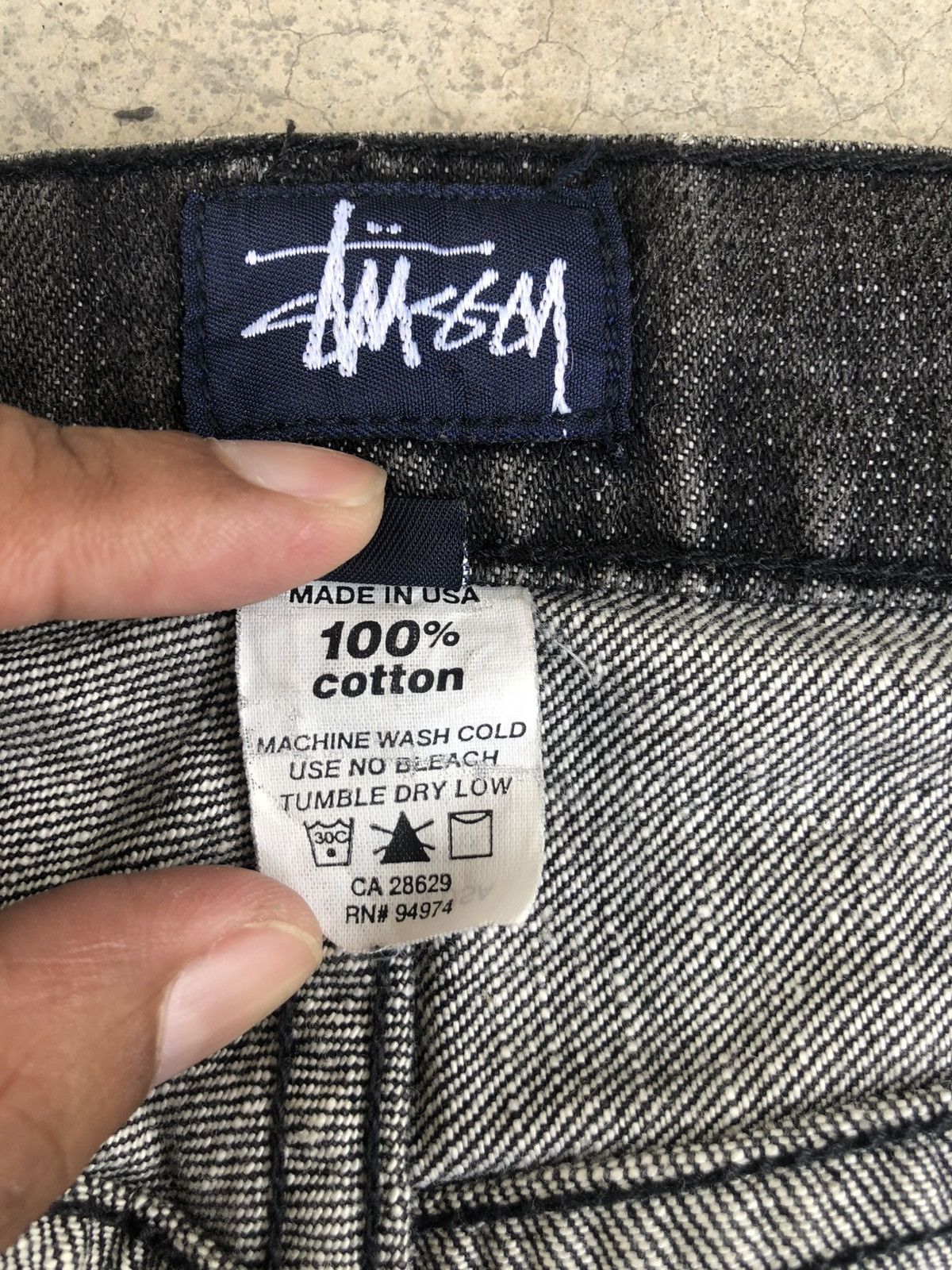 Stussy Stussy Spell out Jeans Distressed Denim Size US 29 - 21 Thumbnail