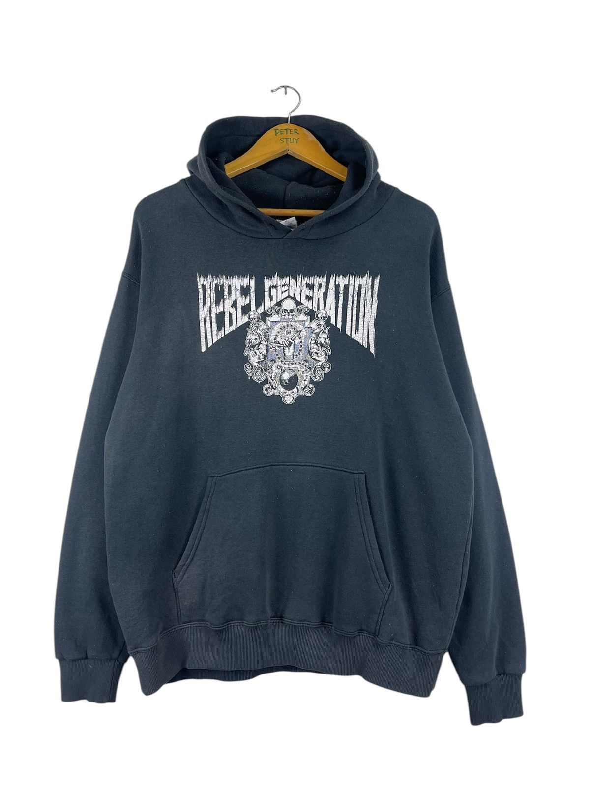 Japanese Brand × Vintage Vintage Rebel Generation Hoddies Size US L / EU 52-54 / 3 - 1 Thumbnail